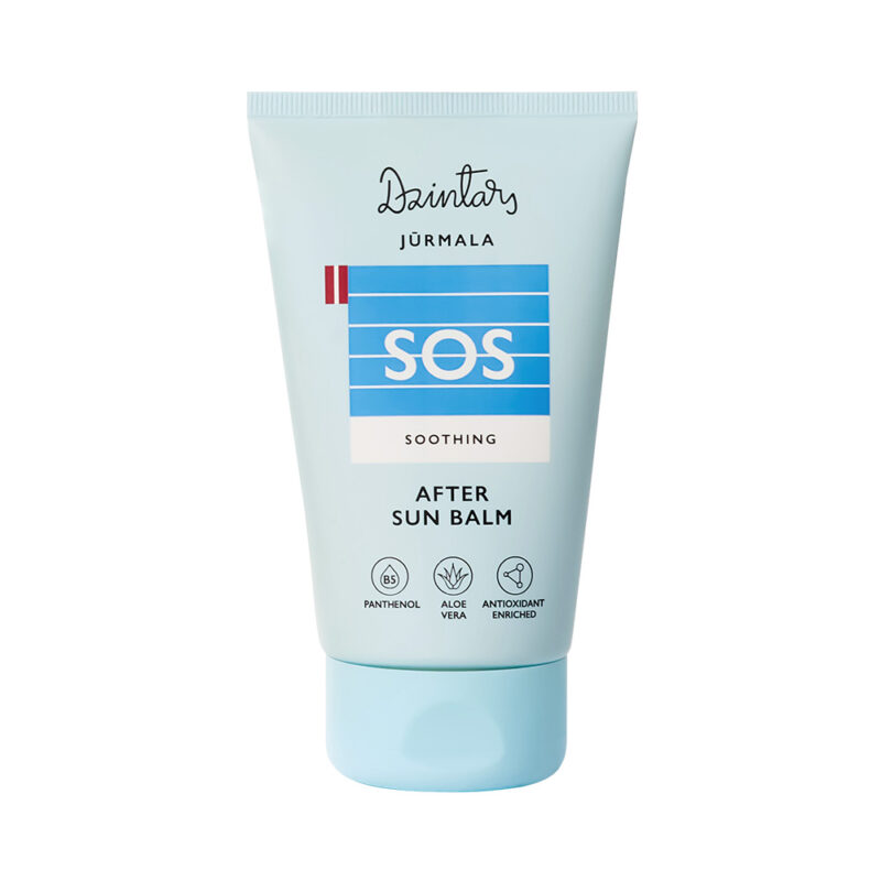 Dzintars Jūrmala SOS Soothing After Sun Balm with panthenol and aloe vera – cooling recovery balm for sun-exposed skin
