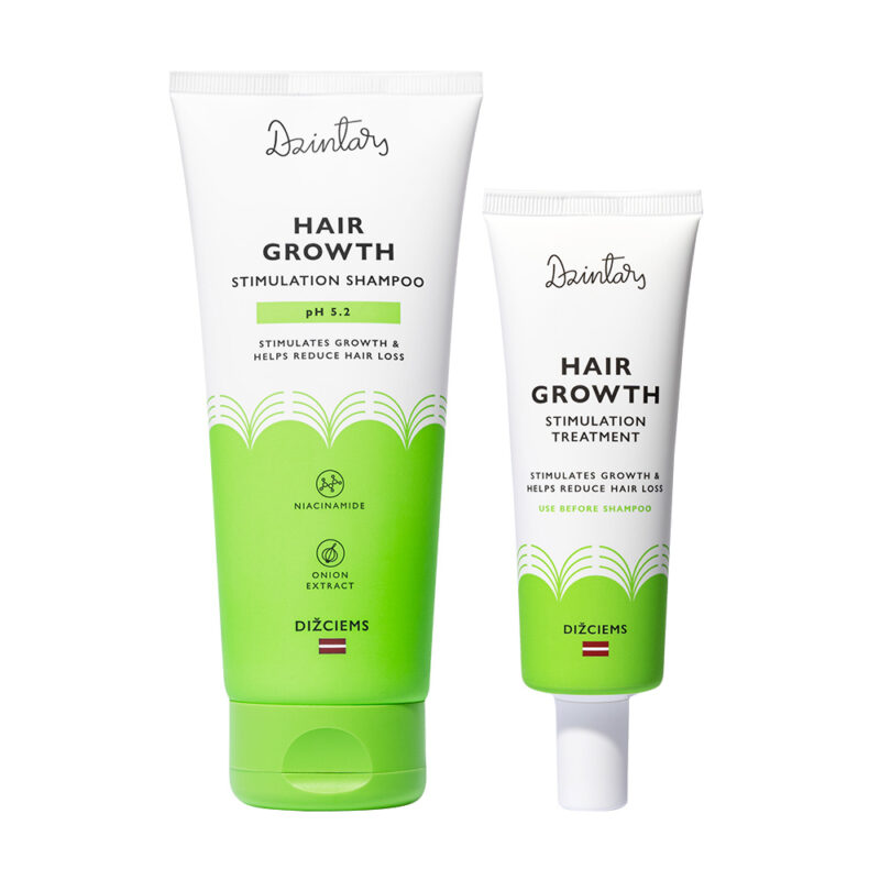 Dzintars Dižciems Hair Growth Stimulation set with shampoo 200ml and treatment 75ml