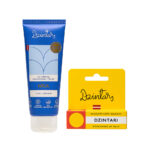 Dzintars Nīca Universal Nourishing Cream with pure lanolin and Dzintari Nourishing Lip Balm set – skin protection and lip care duo, made in Latvia
