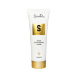 Dzintars Dunte Deep Cleansing Foam with soda and royal jelly – pore-purifying face wash 75ml, white tube with gold cap