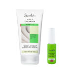 Dzintars Melnsils acne treatment set - 3-in-1 Cleanser 150ml and Quick Fix Spot Treatment 7.5g for acne prone skin, camomile extract, tea tree oil, zinc oxide and salicylic acid, made in Latvia