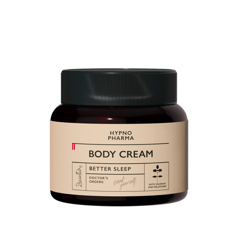 Dzintars Hypno Pharma Body Cream 250ml with valerian, melatonin and macadamia oil for better sleep