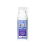 Dzintars Roja Moisturising Cream in a light blue pump bottle with hyaluronic acid and amber pine bark extract