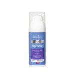 Dzintars Roja Moisturising Rich Cream in a blue pump bottle with argan oil and amber extract for dry and normal skin