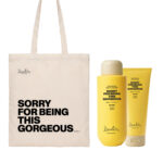 Dzintars Sorry For Being This Gorgeous nourishing gift set – body cleanser, body cream and tote bag with warm honey notes